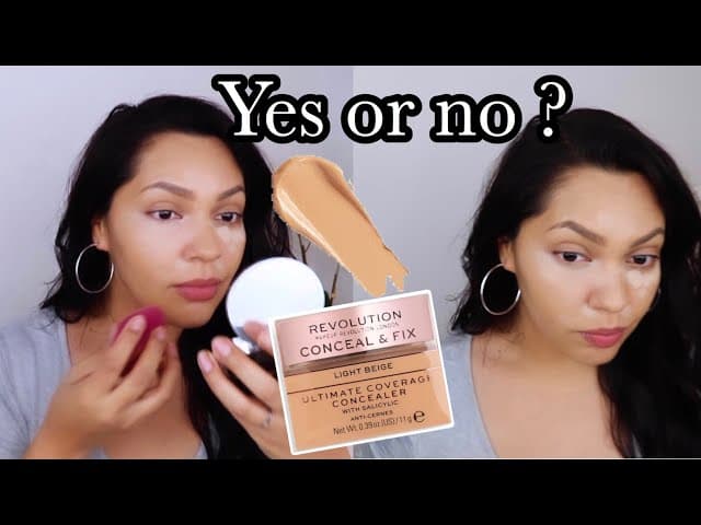 Makeup Revolution Conceal & Fix Ultimate Coverage Concealer (Various Shades) - Tan - Thumbnail 7