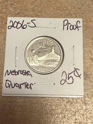 WN126 - 2006-S Nebraska Quarter Clad Proof - Image 1