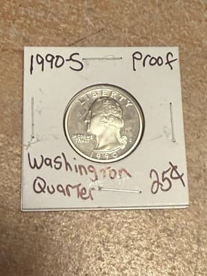 WN132 - 1990-S 25C (Proof) Washington Quarter - Image 1