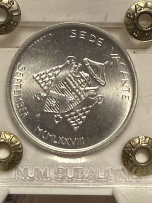 WN34 - 1978-R Vatican City 500 Lire- Sede Vacante September (83.5% Silver)