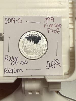 WN16 - 2019-S River of No Return National Park Quarter Proof (99.9% Silver)