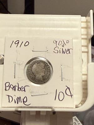 WN48 - 1910 Barber Dime (90% Silver) - Image 1