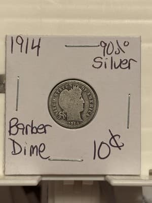 WN47 - 1914 Barber Dime (90% Silver) - Image 1