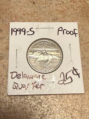 WN102 - 1999-S Delaware Quarter Clad Proof - Image 1