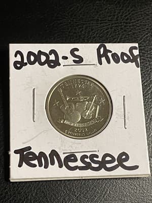 WN108 - 2002 S Proof Tennessee State Quarter - Image 1
