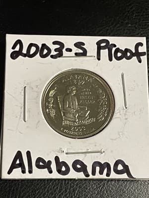 WN116 - 2003-S PROOF ALABAMA STATE QUARTER - Image 1