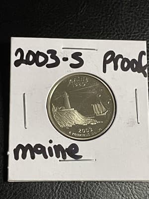 WN113 - 2003-S PROOF MAINE STATE QUARTER - Image 1