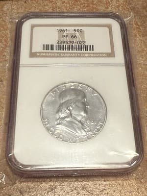 WN155 - 1961 50C (Proof) Franklin Half Dollar - Image 1