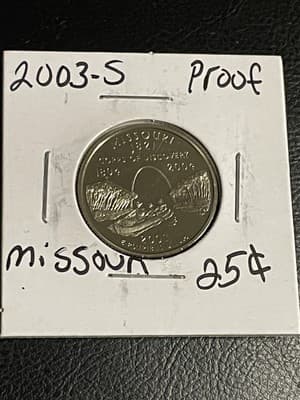 WN115 - 2003 S Proof Missouri State Quarter - Image 1