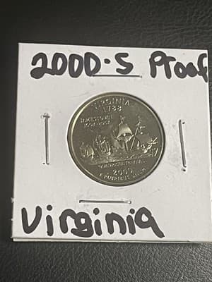 WN104 - 2000-S PROOF VIRGINIA STATE QUARTER - Image 1