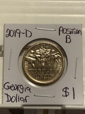 WN58 - 2019-D American Innovation Georgia Dollar Uncirculated (Position B)