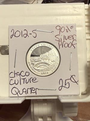 WN24 - 2012 S Chaco Culture Quarter Proof (90% Silver) - Image 1