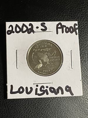 WN109 - 2002-S PROOF LOUISIANA STATE QUARTER