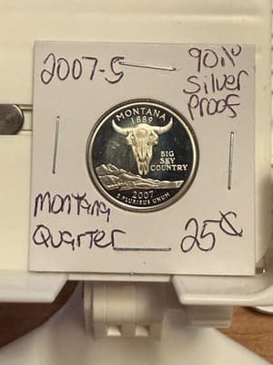 WN20 - 2007 S Montana Quarter Proof (90% Silver)