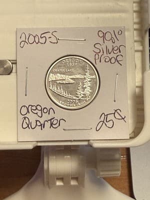 WN1 - 2005-S Oregon Quarter Proof (90% Silver)