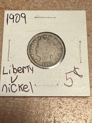 WN149 - 1909 Liberty V Nickel
