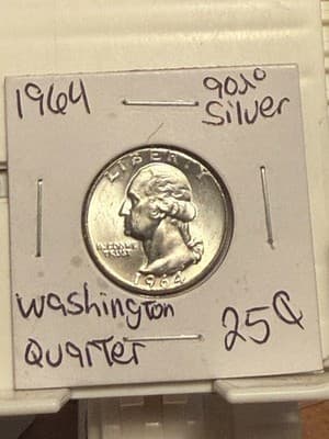 WN38 - 1964 25C Washington Quarter
