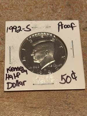 WN74 - 1992-S 50C (Proof) Kennedy Half Dollar