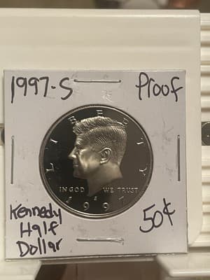 WN76 - 1997-S Proof Kennedy Half Dollar Clad
