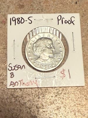 WN71 - 1980 S Susan B Anthony Dollar Clad Proof - Image 1