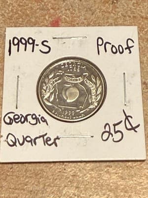 WN101 - 1999-S GEORGIA STATE QUARTER CLAD PROOF