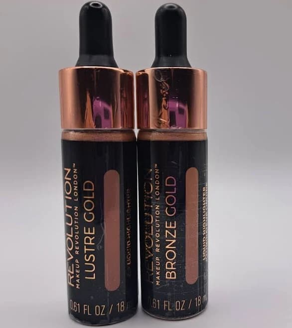 Makeup Revolution Liquid Highlighter ~ Bronze Gold - Thumbnail 6