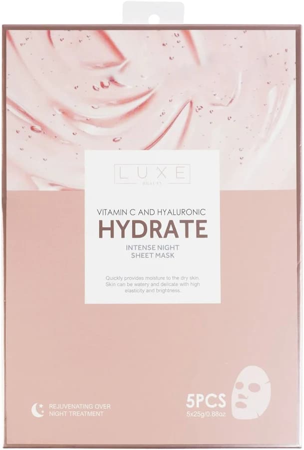 LUXE - Mask, hydrating intense sheet mask (5 piece)