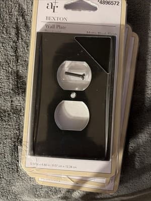 Allen + Roth Bexton Rubbed Bronze Single Wall Plate - Image 1