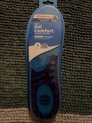Gel Comfort Arch Support Insoles for Men - Walk Longer, Feel Fresher Size 8-14 - Image 1