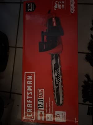 Craftsman 12 Amp 16 Inch Corded Chainsaw - Thumbnail 2