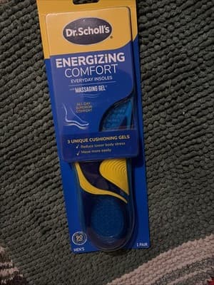 Dr Scholls Energizing Comfort Insoles for Tired Feet 1 Pair Blue Gel Support - Image 1