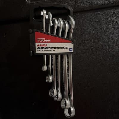 Hyper Tough 6-Piece Combination Wrench Set SAE - New 5/16" to 5/8" 12-pt - Image 1