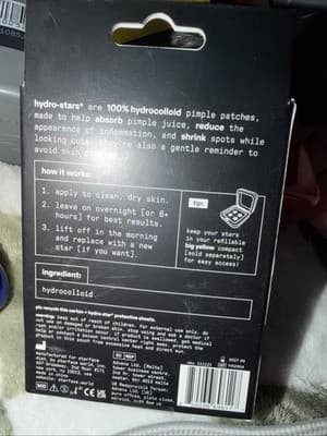 Starface World Black Star 32 Hydrocolloid Pimple Patches New Black box - Thumbnail 2