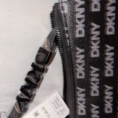 DKNY Avril Shoulder Bag Black/Light Gray Small - Thumbnail 2
