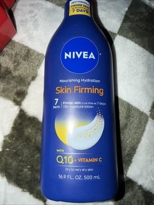 NIVEA Nourishing Skin Firming Body Lotion with Q10 and Vitamin C, Dry Skin - Thumbnail 2