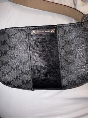 Michael Kors Black Monogram Belt Waist Bag Size S/M - Image 1
