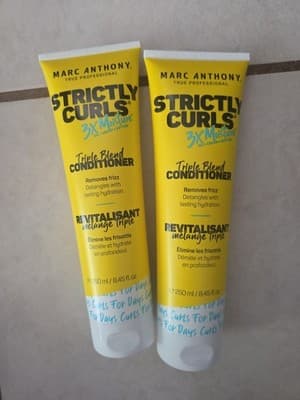2 Pack-Marc Anthony Strictly Curls Curly Hair Conditioner 3X Moisture 8.4oz Each - Image 1
