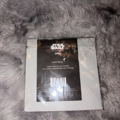 NEW Star Wars Stormtrooper Helmet Greeting Card w/ Raised Plastic Crystal Beads - Thumbnail 2