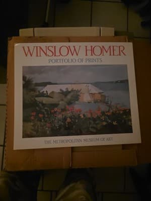1989 Winslow Homer Portfolio of 8 Prints Metropolitan Museum of Art 16 x 14" - Image 1