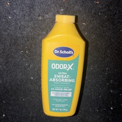 Dr. Scholl's ULTRA-SWEAT ABSORBING FOOT POWDER, 7 oz // Maximum Sweat Absorpti - Image 1