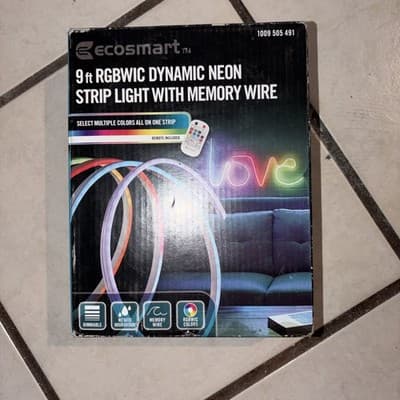 ECOSMART LR1321-RGBWIC-N RGBWIC Dynamic Plug-In LED Neon Flex Strip Light - Image 1