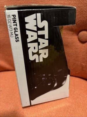 Disney Star Wars Don't Mess With A Princess 16oz Pint Glass Great Condition - Thumbnail 4