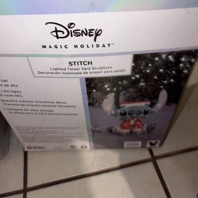 Disney 28-in LED Sitting Stitch Decor UPC 191245870074 - Image 1