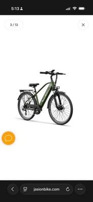 His and her 26” Jasion eBikes EB5 Roamer & EB5 ST with Dual bike carrier - Image 1