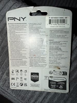 PNY Elite SDXC Flash Card Elite 16GB SD Card NEW - Thumbnail 2