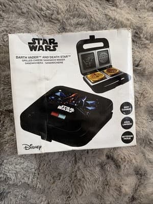 Star Wars Grilled Cheese Sandwich Maker w/ Death Star + Darth Vader Designs - Image 1