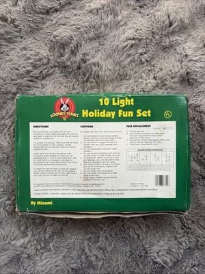 Looney Tunes 10 Light Holiday Fun Set Minami Unopened Untested - Thumbnail 2