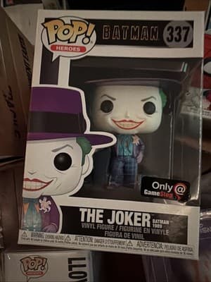Funko POP Batman The Joker #337 Vinyl Figure 1989 Gamestop Exclusive New - Image 1