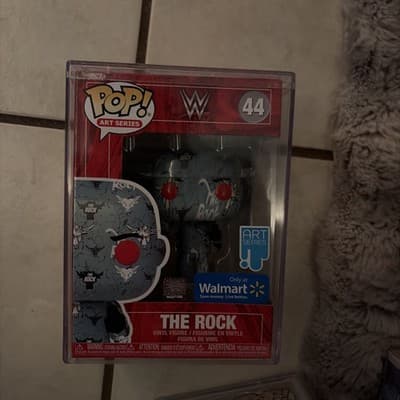 Funko Pop! WWE The Rock #44 Artist Series Vinyl Figure Walmart Exclusive in Case - Image 1