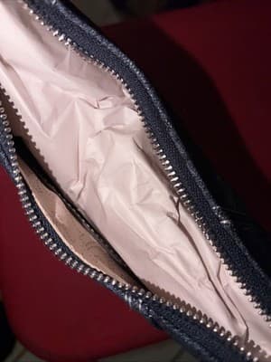 True Religion Denim Shoulder Bag Horseshoe Logo Blue Jean Purse NWT - Thumbnail 4